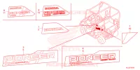 AUTOCOLLANTS pour Honda PIONEER 700 M4 DELUXE de 2023