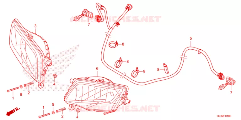 PHARE Honda ATV 700 PIONEER 2023  SXS700M4DP