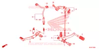 PEDALE pour Honda CBR 500 R ABS de 2014