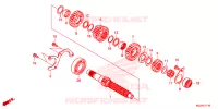 BOITE DE VITESSES pour Honda CBR 500 R ABS HRC TRICOLOR de 2014