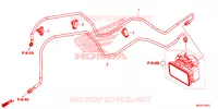 DURITE DE FREIN ARRIERE pour Honda CBR 500 R ABS HRC TRICOLOR de 2014