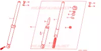 FOURCHE pour Honda QR 50 de 1991