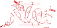 LEVIER DE GUIDON   CABLE   COMMODO pour Honda QR 50 de 1991