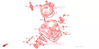 CYLINDRE   CULASSE pour Honda CR 125 R de 1998