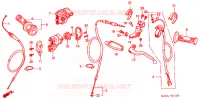 LEVIER DE GUIDON   CABLE   COMMODO pour Honda CR 125 R de 2003