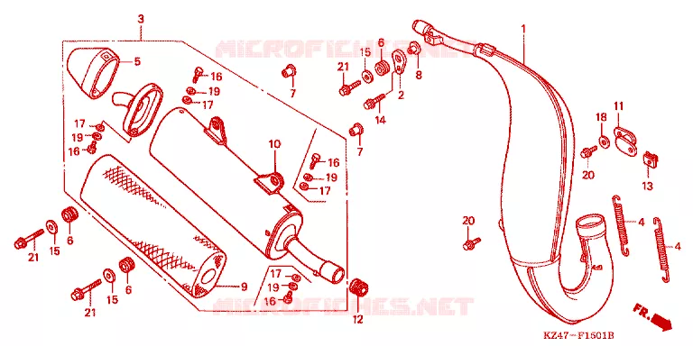 ECHAPPEMENT Honda MOTO 125 CR 2005  CR125R5