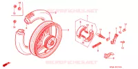 ROUE ARRIERE pour Honda QR 50 de 1990