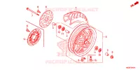 ROUE AVANT pour Honda ELITE 125 de 2017