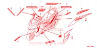 AUTOCOLLANTS pour Honda ELITE 125 -3LA- de 2019