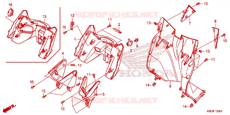 PROTEGE JAMBES Honda SCOOTER 125 ELITE 2021  NSC1255SHK
