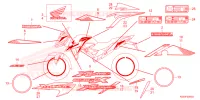 AUTOCOLLANTS pour Honda CBF 160 UNICORN de 2019