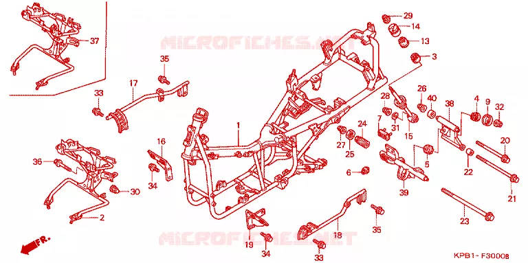 CADRE Honda SCOOTER 250 FORZA 2002  NSS250A2_J
