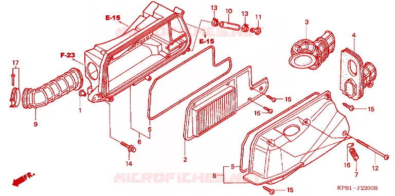 FILTRE A AIR Honda SCOOTER 250 FORZA 2002  NSS250A2_J