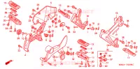 REPOSE PIED pour Honda VFR 800 de 1999