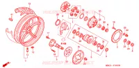 ROUE ARRIERE pour Honda VFR 800 de 1999