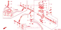 MAITRE CYLINDRE DE FREIN ARRIERE pour Honda FORZA 250 ABS S TOP BOX de 2001
