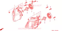 PHARE pour Honda FORZA 250 ABS S TOP BOX de 2001