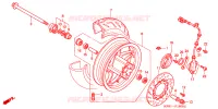 ROUE AVANT pour Honda FORZA 250 ABS S TOP BOX de 2001