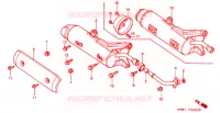 SILENCIEUX D'ECHAPPEMENT pour Honda FORZA 250 ABS S TOP BOX de 2001