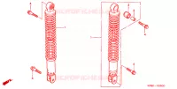 AMORTISSEUR ARRIERE pour Honda FORZA 250 S ABS IDLE STOP de 2000