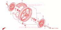 ROUE AVANT pour Honda VFR 800 de 2000