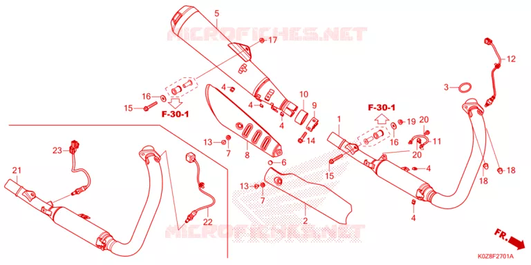 SILENCIEUX D'ECHAPPEMENT Honda MOTO 350 CB 2022  CB350RSP