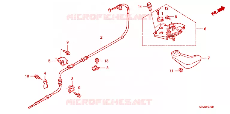 FREIN DE STATIONNEMENT Honda SCOOTER 250 FORZA 2007  NSS2507_J