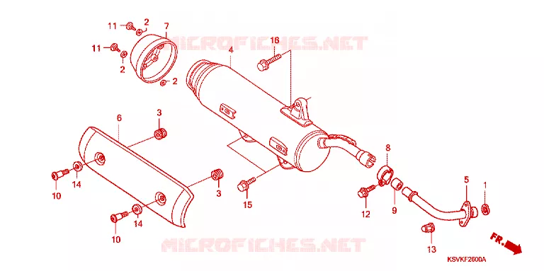 SILENCIEUX D'ECHAPPEMENT Honda SCOOTER 250 FORZA 2007  NSS2507_2J