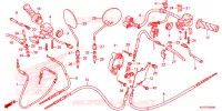 LEVIER DE GUIDON   CABLE   COMMODO pour Honda BENLY 110 de 2014