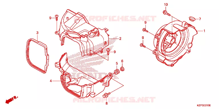 OUIES DE RADIATEUR Honda MOTO 110 BENLY 2016  MW1101WHG