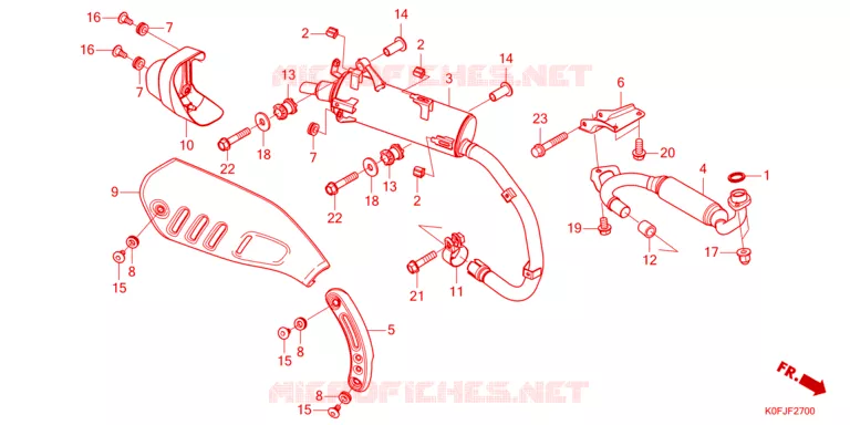 SILENCIEUX D'ECHAPPEMENT Honda MOTO 125 MONKEY 2023  Z125MAN