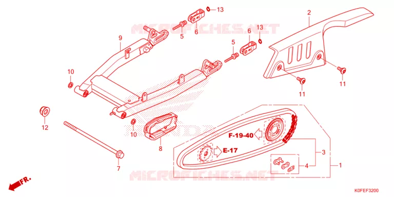 BRAS OSCILLANT Honda MOTO 125 MONKEY 2024  Z125MAR