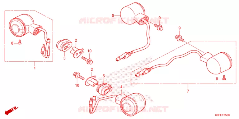 CLIGNOTANT Honda MOTO 125 MONKEY 2024  Z125MAR