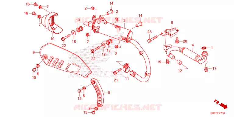 SILENCIEUX D'ECHAPPEMENT Honda MOTO 125 MONKEY 2024  Z125MAR