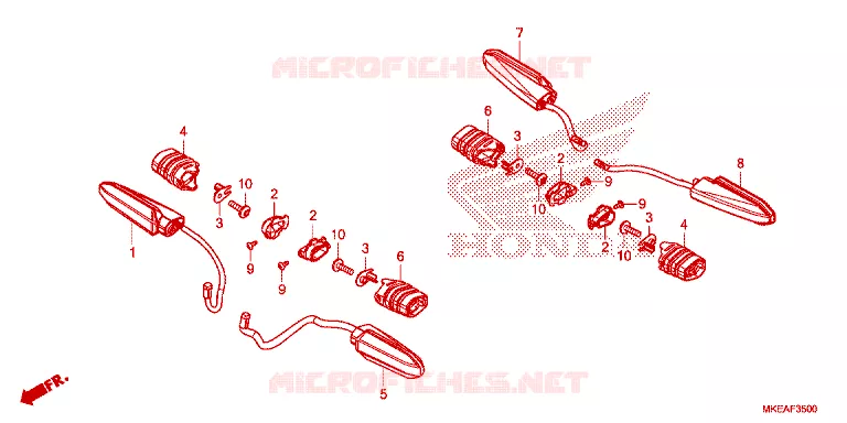 CLIGNOTANT Honda MOTO 450 CRF 2024  CRF450RLR