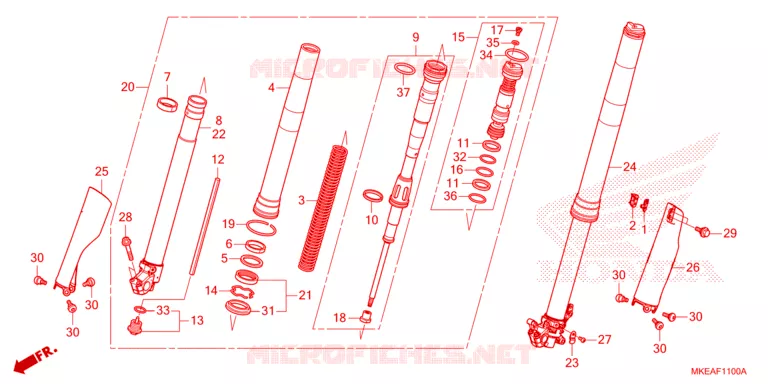 FOURCHE Honda MOTO 450 CRF 2024  CRF450RLR