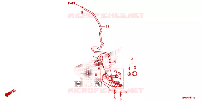 VASE D'EXPANSION Honda MOTO 450 CRF 2024  CRF450RLR