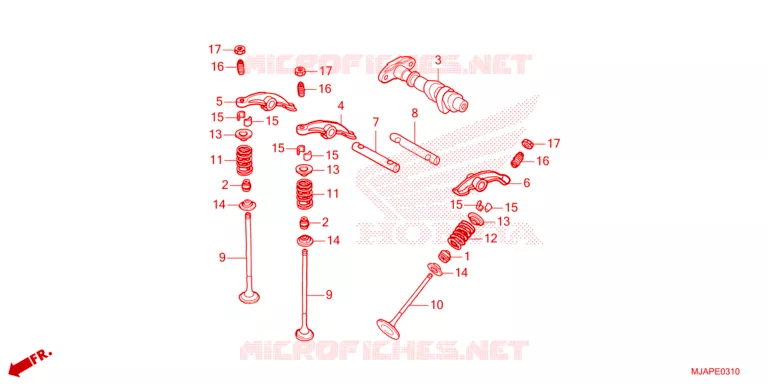 ARBRE A CAMES - SOUPAPE Honda MOTO 750 SHADOW 2024  VT750CSR