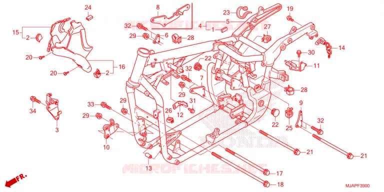 CADRE Honda MOTO 750 SHADOW 2024  VT750CSR