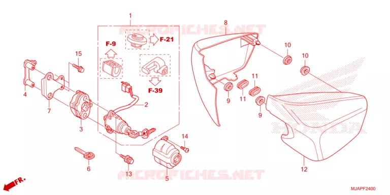 COUVERCLES LATERAUX Honda MOTO 750 SHADOW 2024  VT750CSR