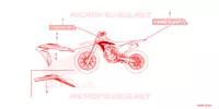 AUTOCOLLANTS pour Honda CRF 250 F de 2024