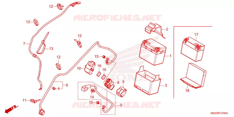 BATTERIE Honda MOTO 450 CRF 2024  CRF450XR