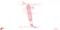 AMORTISSEUR ARRIERE pour Honda TRX 250 FOURTRAX RECON Electric Shift de 2024