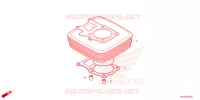 CYLINDRE pour Honda TRX 250 FOURTRAX RECON Electric Shift de 2024