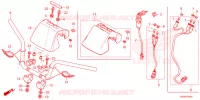 GUIDON pour Honda TRX 250 FOURTRAX RECON Electric Shift de 2024