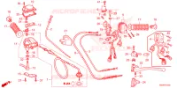 LEVIER DE GUIDON   CABLE   COMMODO pour Honda TRX 250 FOURTRAX RECON Electric Shift de 2024