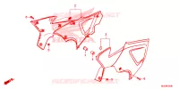 COUVERCLES LATERAUX pour Honda CB 500 X ABS BLACK de 2014