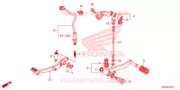 PEDALE pour Honda CB 500 X ABS BLACK de 2014