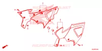 COUVERCLES LATERAUX pour Honda CB 500 X de 2014