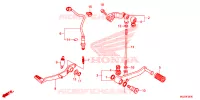 PEDALE pour Honda CB 500 X de 2014